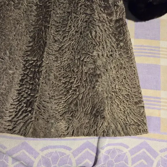 Vintage 40s 50s Rikes Dayton Persian Lamb Fur Mink Fur Collar Coat Penny Lane - Picture 12 of 16